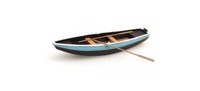 Artitec 387.09-BL - Ruderboot Typ Gozzo, Montiert Ho 1:87