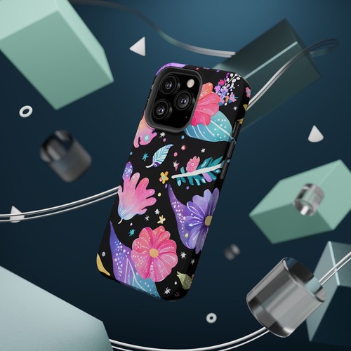 Funda de Teléfono Floral para iPhone 13, 14, 15, 16 Funda Protectora Magnética iPhone - Imagen 120 de 129