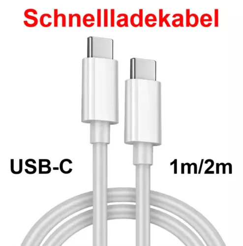 USB C Ladekabel 1m/2m Kabel Datenkabel 20W Schnellladen Samsung Xiaomi Huawei
