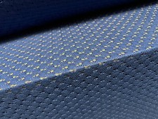 Crochet Knit Lace Dress Fabric, Per Metre - Scalloped Selvedge - Royal Blue