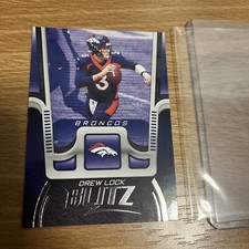 Drew Lock 💥 2021 Panini Playbook Blitz Insert #21 Denver Broncos —- Seahawks💥