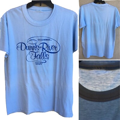 Vintage I Climbed Dunn s River Falls Ocho Rios Jamaica T-Shirt (thin)