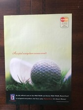 1996 vintage original print ad Mastercard - The Official Card Of The PGA Tour