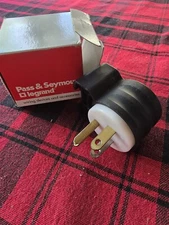 NEW Pass & Seymour PS5266-SSAN Straight Blade Angle Plug  *FREE SHIPPING*