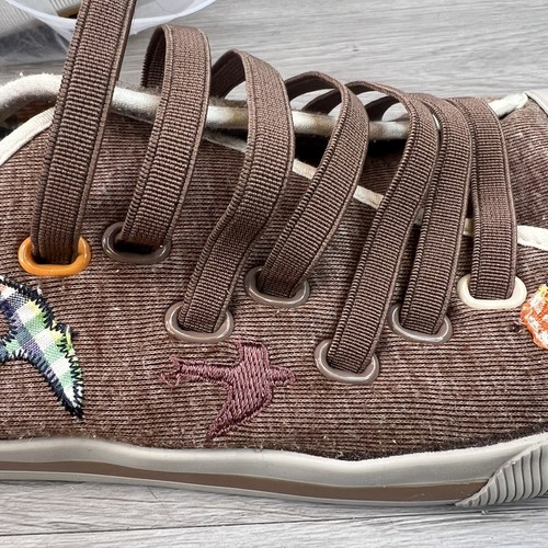 Zapatillas deportivas Rocket Dog para mujer de tela elástica sin cordones marrón a cuadros talla 7 - Imagen 14 de 15