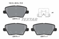 Textar 2267501 Bremsbelagsatz, Scheibenbremsen FüR Hyundai, Kia