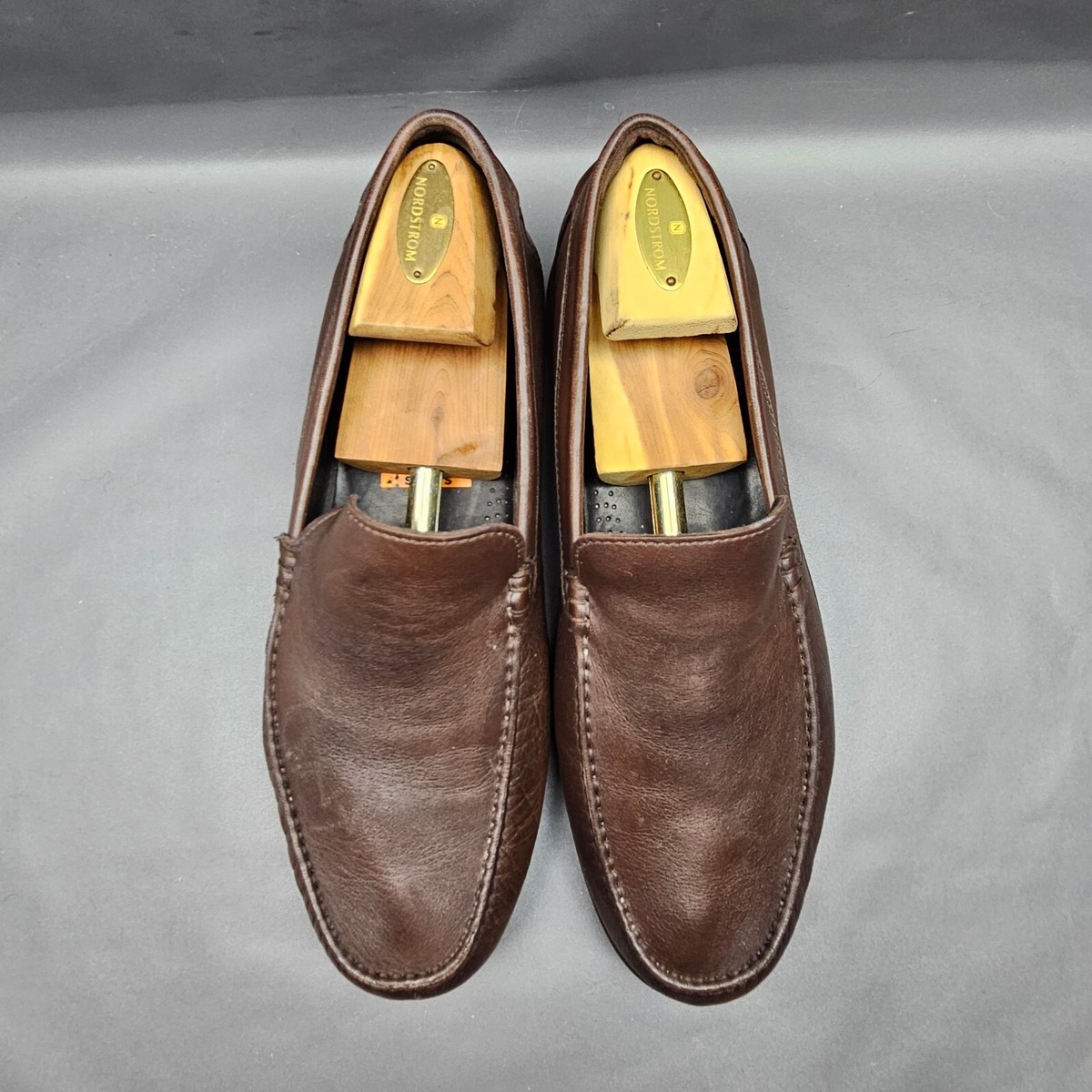 Ecco S Lite Moc Loafers Mens Size 10 Brown Leather Venetian 