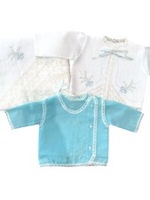 Vintage 70's Handmade Baby Christening Jacket/top w/ blanket. size 3 mo