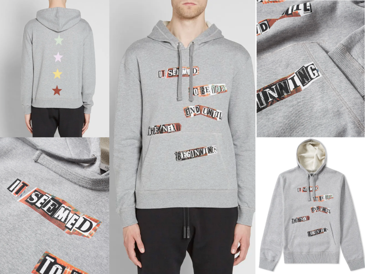 Valentino Felpa Sweatjacke Jamie Reid Punk Poem Pullover Hoody