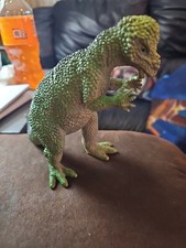 Unbranded Pachycephalosaurus 6" Plastic Dinosaur Toy Figure Green Yellow