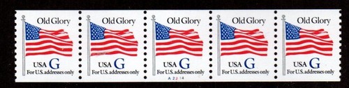 #2890 Blue G rate PNC-5 Pl #A2214 - MNH - 第 1/1 張圖片