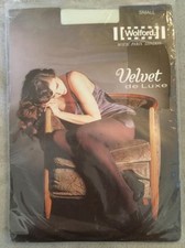 Wolford Velvet De LUXE pantyhose LIND 50 den Tights/PANTYHOSE SMALL LT GREEN