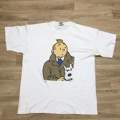 T-shirt vintage point unique imprimé graphique années 90 italien noir