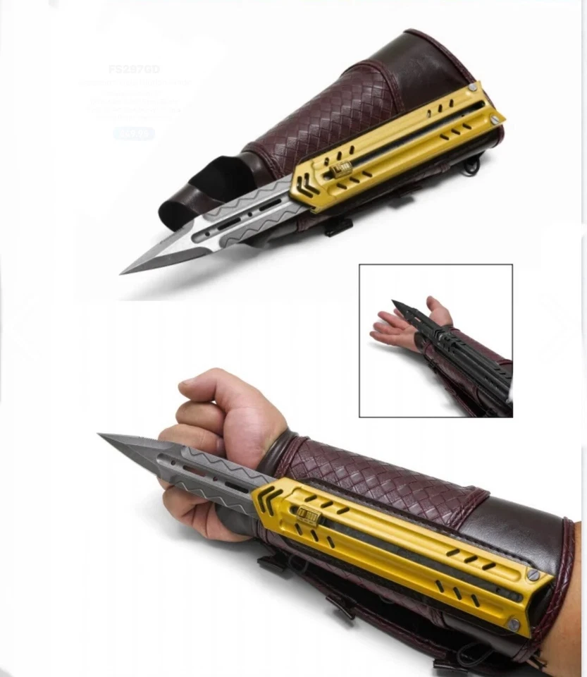 Assassin Creed Black Hidden Blade Deluxe Metal Blade 1:1 Full Size - Image 2 of 4