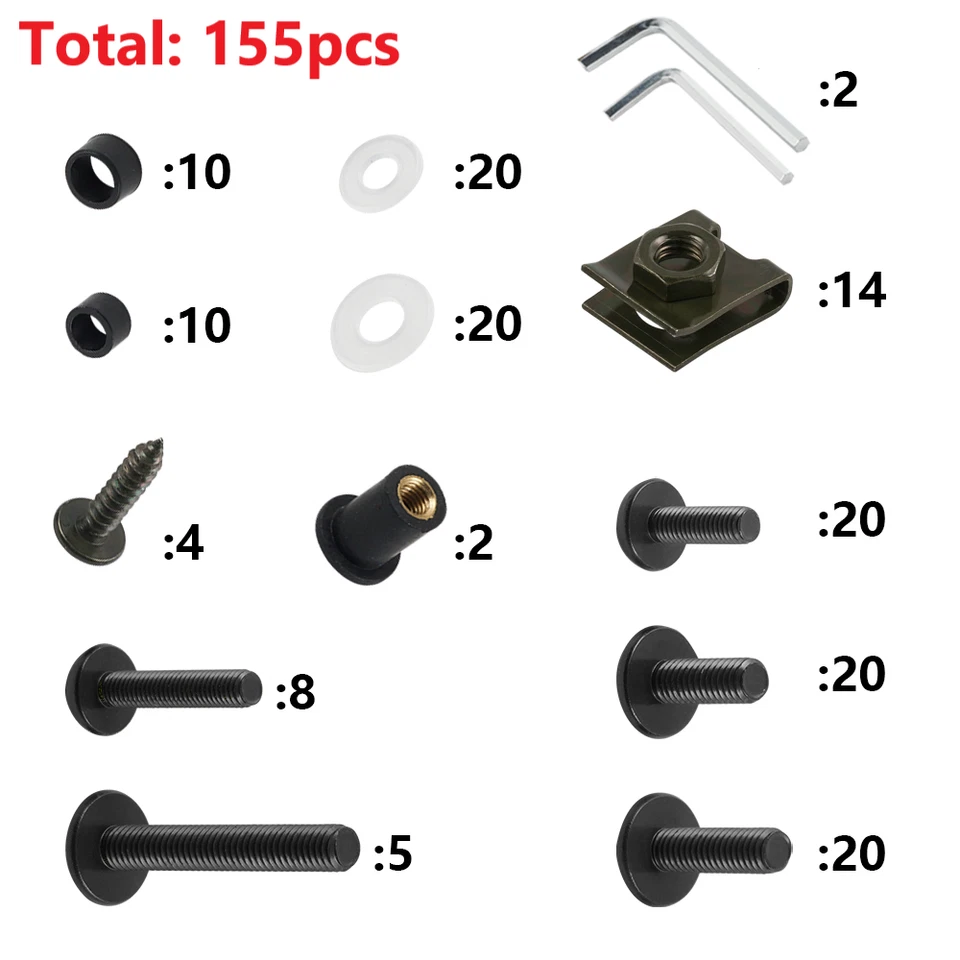 Fairing Bolt Kit Set For Ducati Monster 400 600 620 695 696 750 796 /S4 S4R S4RS - Image 3 of 4