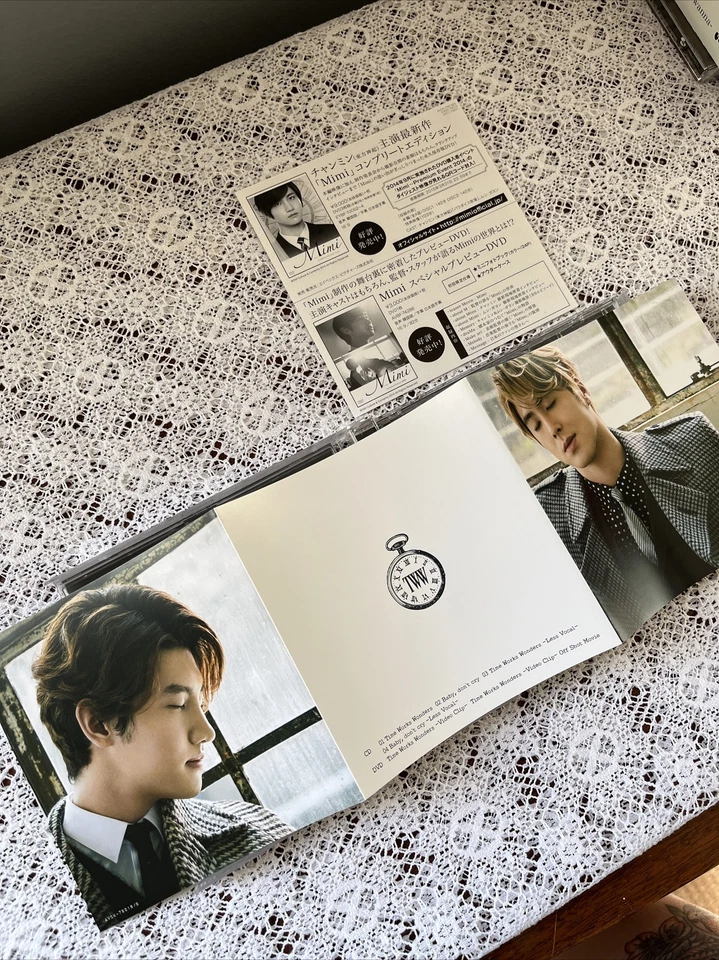 TOHOSHINKI Time Works Wonders JAPAN CD+DVD with jacket card and obi Foto 4 de 4