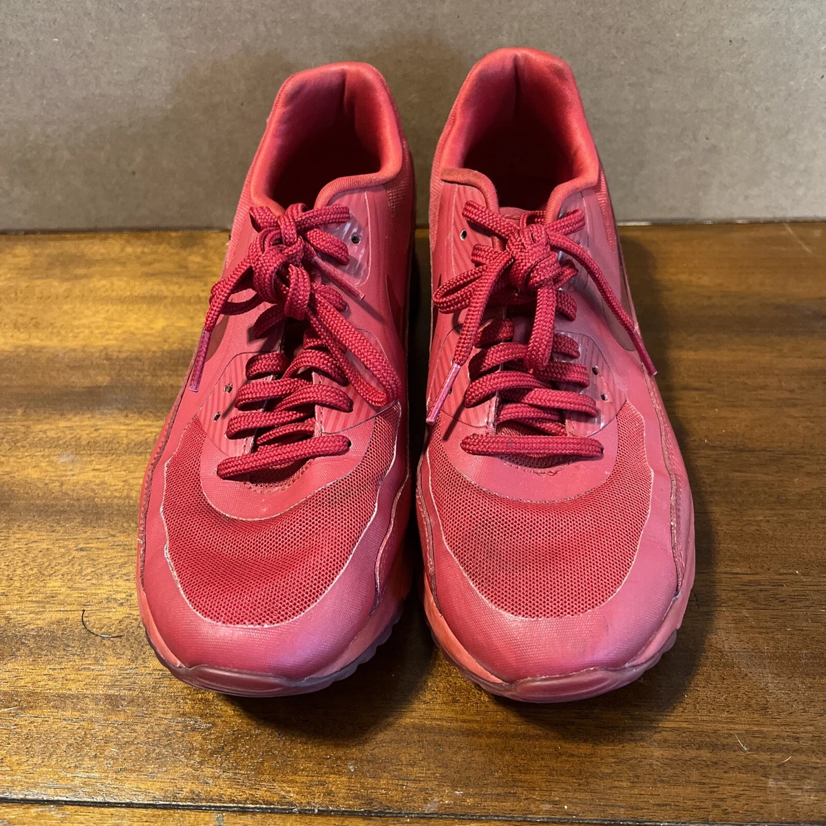 Nike Air Max 90 Ultra Essential Gym Red Women s Size 8.5 Men s 7 Red October
