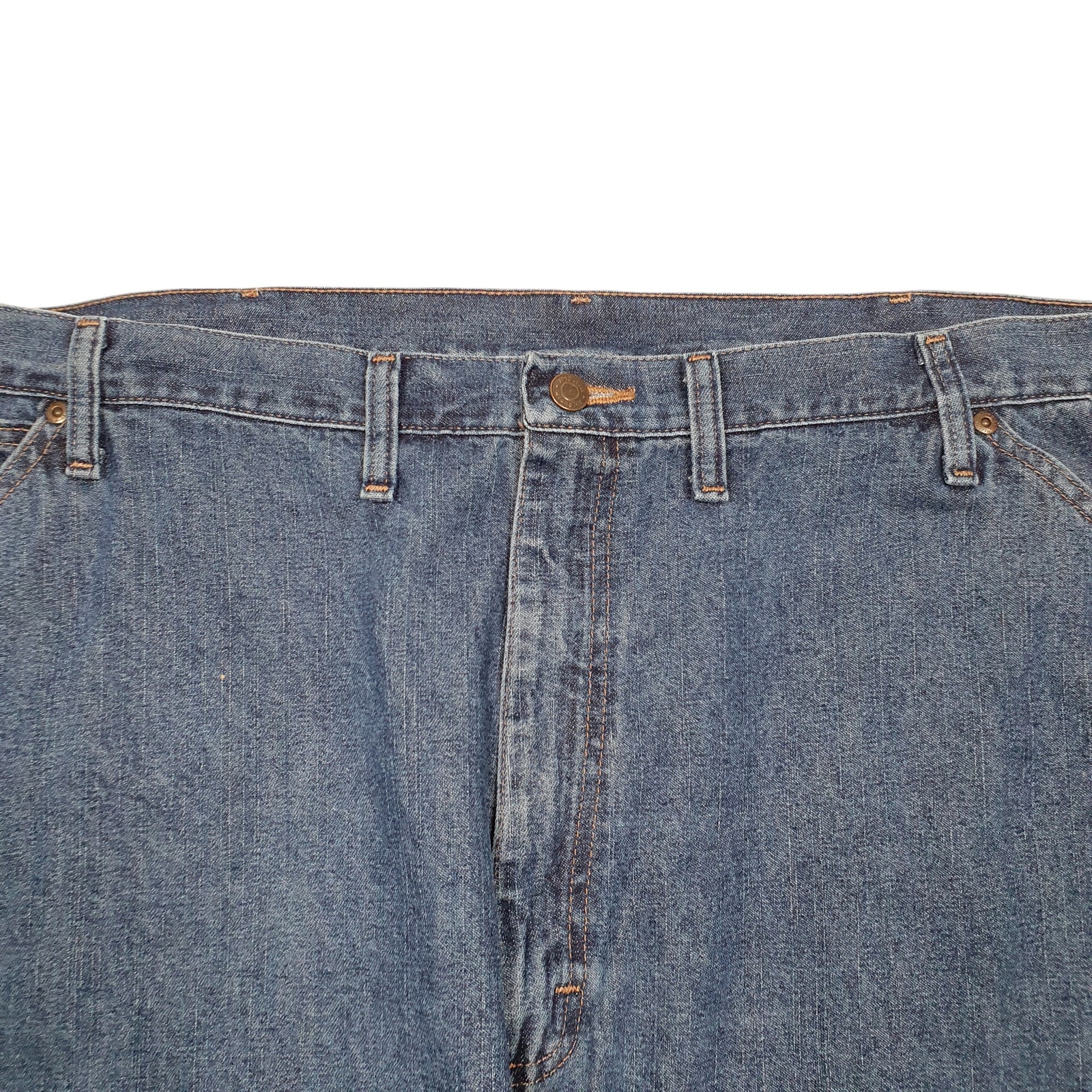 WRANGLER Jeans Loose Fit Blue Denim Trousers Carpenter Pants Workwear W44 L30 image 2