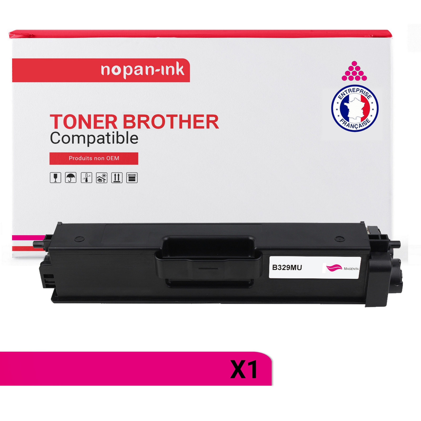 Toner TN329 Magenta pour éviter les traces et obtenir des couleurs vives sur Brother