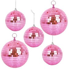 5 Pack Mirror Balls for Disco DJ Club Party Wedding Home Decor Disco Ball Orn...