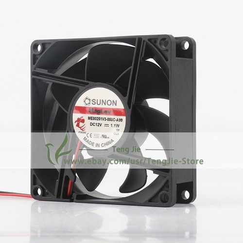 Sunon ME80251V3-000C-A99 DC12V 0.09A 1.1W 8025 3-Wire Axial Cooling Original Fan - Picture 2 of 4