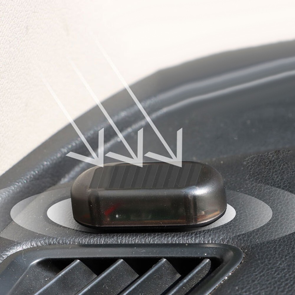 Solar Car Alarm Flashing Light Enhance Nighttime Protection with