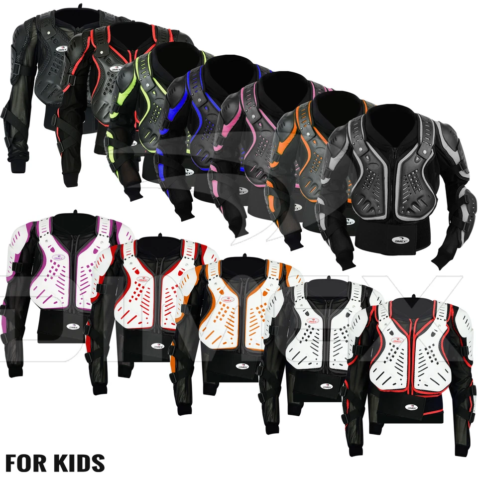 Kids Junior Motorcycle Spine Protector Guard Child Jacket Motorbike Body Armour