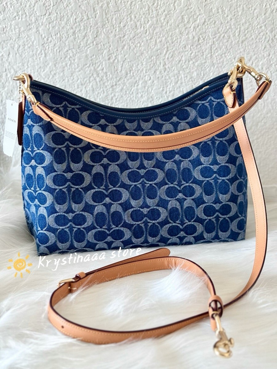 Coach Laurel Shoulder Bag In Signature Denim CY702 NWT | eBay