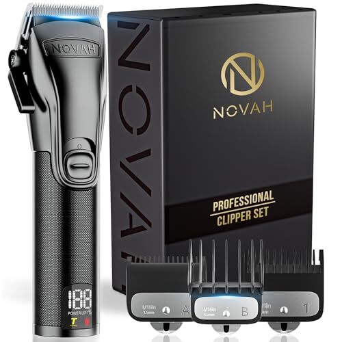 Novah Professional Hair Clippers for Men, Professional Barber Clippers, 