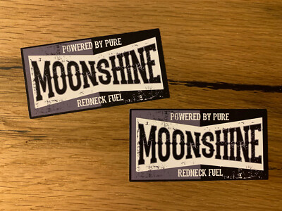 2x Moonshine Aufkleber Sticker Vintage Tuning Hot Rod Oldschool Rost Ratte MG371