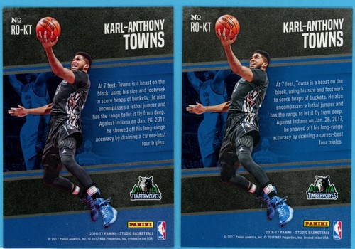 2016-17 Panini-Studio Rising to the Occasion Karl-Anthony Towns (2) #RO-KT - 第 2/2 張圖片