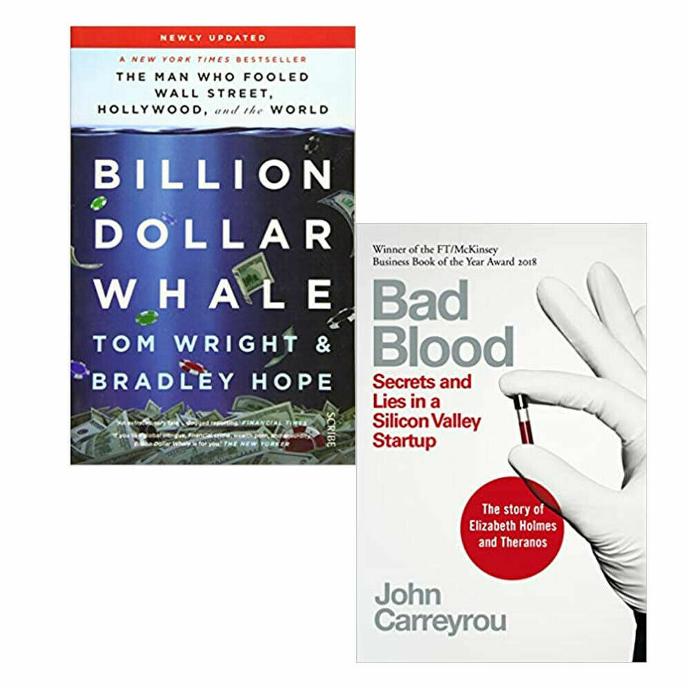 Billion Dollar Whale,Bad Blood Secrets 2 Books Collection Set Paperback NEW