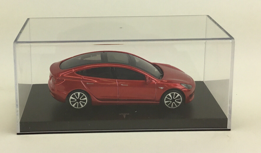 Tesla Model 3 ミニカー 1/43 レッド RARE Burago Tesla Model 3 1:43 Scale Red Diecast Model RARE