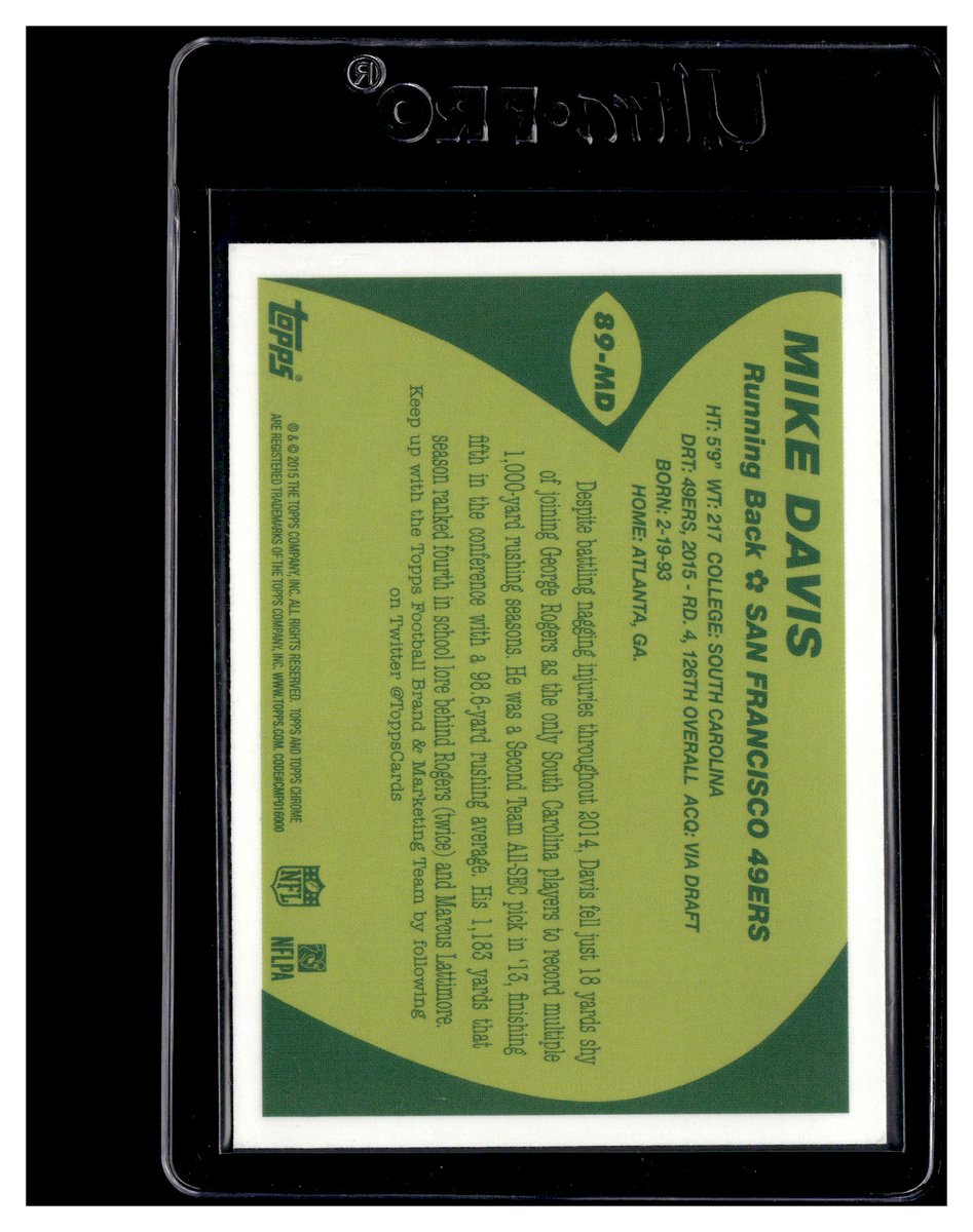 2015 Topps Chrome #89-MD Mike Davis 1989 Topps Super Rookies | eBay