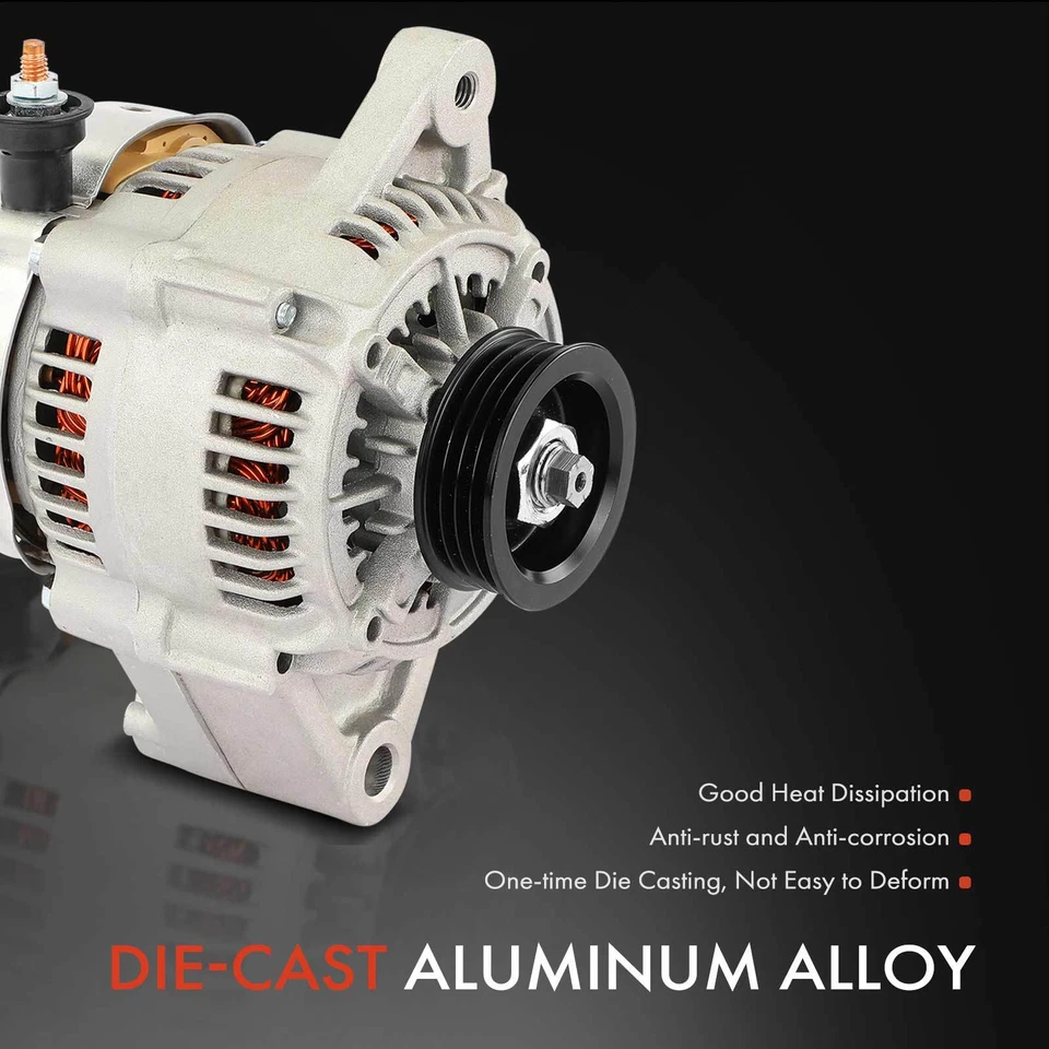 Nuevo Alternador para Toyota Paseo 96-99 Tercel 93-99 60A 12V CW Polea 4 Ranuras Foto 4 de 4