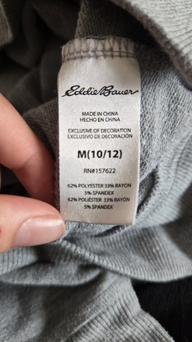 Eddie Bauer Pullover Hoodie Shirt Girls Size 10/12 - Picture 6 of 7