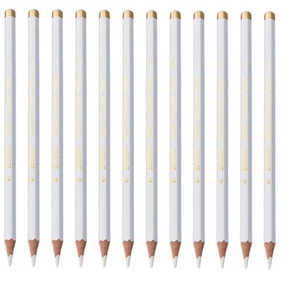 12Pcs Pre Sharped Fabric Pencil Tailor Chalk Sewing Fabric Pencil Chalk