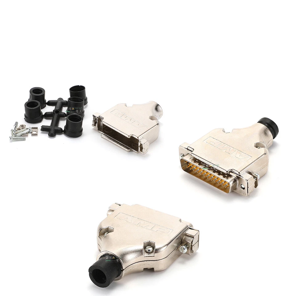 DB25 D-SUB 25-Pole Socket Plug Solder AMP Connector Changer Coupler Adapter Lot - Image 2 of 4