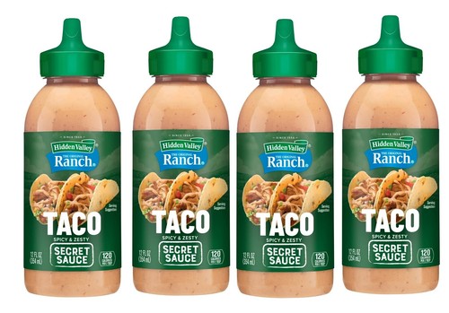 Hidden Valley Original Ranch Spicy Taco Sauce - 4 Pack, 12oz Squeezable Bottles - Picture 18 of 24