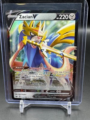 Zacian V Ultra Rare SWSH01: Sword & Shield Base Set 138/202 NM