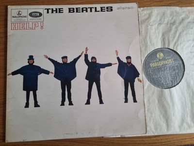 The Beatles - HELP! First UK 1965 STEREO Pressing -1/-1 Sans Serif label design