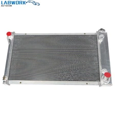 Full Aluminum 3 Row Radiator For Chevy GMC C/K 10/20/30 Pickup Truck 1967-1972