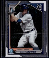 CARSON RUCKER 2024 BOWMAN CHROME PROSPECTS RC DETROIT TIGERS #BCP-65 1ST BOWMAN