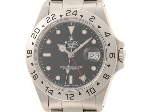 ROLEX 16570 watch  Explorer 2 Watches black Stainless Steel mens【436】
