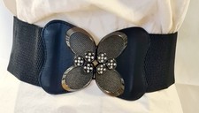 Gürtel mit Großer Schnalle Elastisch  L 65 cm B 7,5 Cm gedehnt 80 Cm  diverse Mo