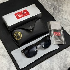 Ray-Ban RB2140 Wayfarer Sunglasses Black Frame Glass Gray Lens 50-22 mm