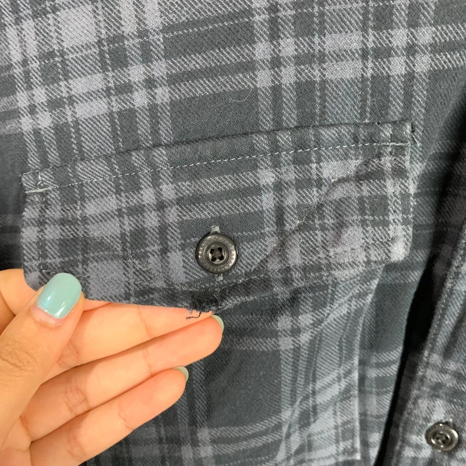 Nike 6.0 SB Para hombres Acolchado Forrado Franela a Cuadros Camisa Chaqueta Gris Talla Mediana Foto 4 de 4