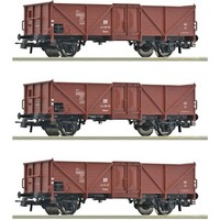 Roco 6600115 H0 3Er Set Offene GüTerwagen Ommu, Dr, Ep. Iii H0 + Neu