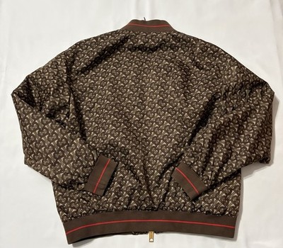 BURBERRY Windbreaker TB Pattern 54EU 44US Brown | eBay
