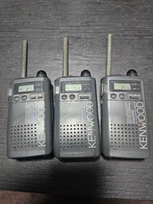 KENWOOD UBZ-L3 & L5 3-Pack Low Power Walkie Talkie Set with Ear Mics Used